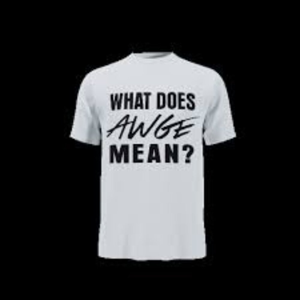 NEW A$AP ROCKY WHAT DOES AWGE MEAN TEE SZ 2XL